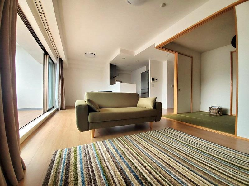 ポレスター南川添の居間・リビング|ＬＤＫ　17.3帖