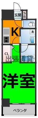 仲介手数料0円！カメリア丸の内の間取り