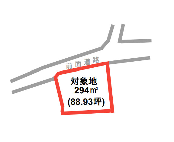 【土地図】 | 菊池郡大津町大字陣内 | ☆土地図☆　※簡略図のため現況優先です