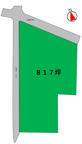 【土地図】 | 売地：邑楽町篠塚町