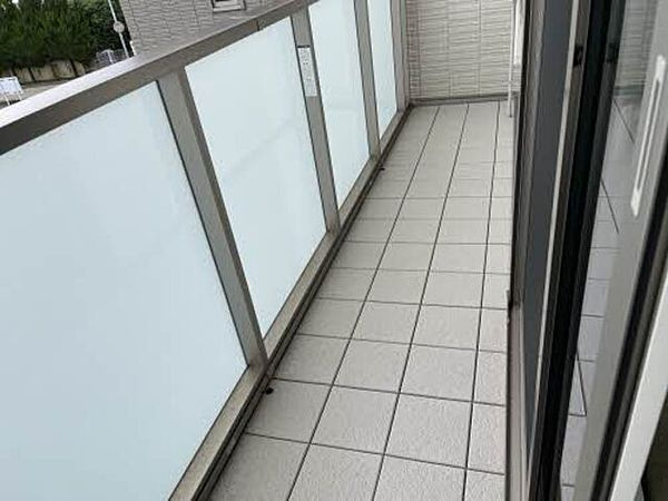 熊本市中央区水前寺４丁目のアパートのバルコニー