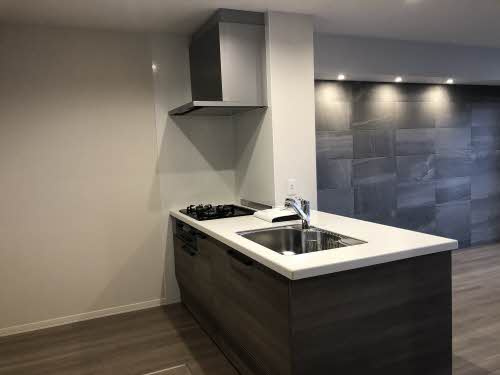 熊本市中央区水前寺４丁目のアパートのキッチン