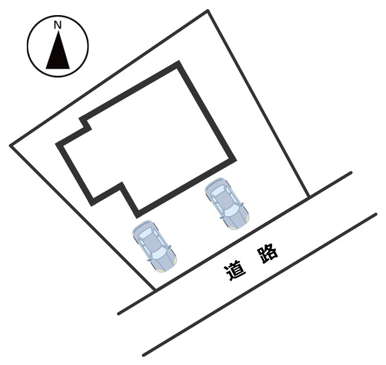八戸市大字白銀町字白浜道の区画図