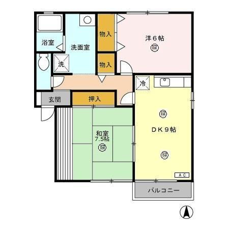 【間取り】 | 愛花夢　２号館