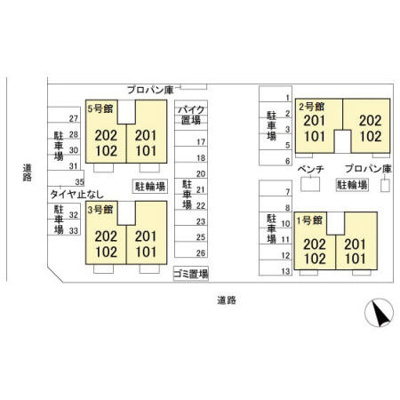 【区画図】 | 愛花夢　２号館