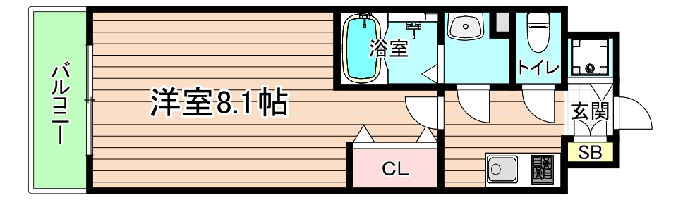 大阪市都島区高倉町３丁目の賃貸マンションの間取り