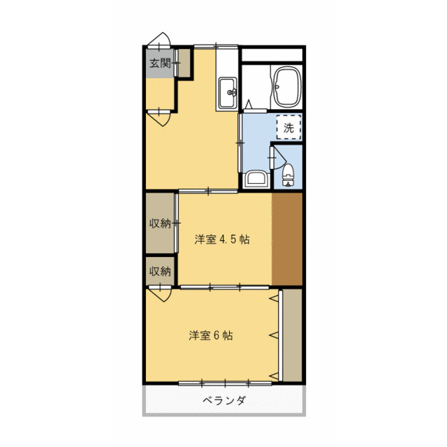 ライフステージ広瀬京田Ⅰの間取り
