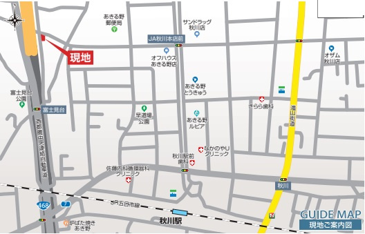 あきる野市下代継　新築　1号棟／全1棟の地図