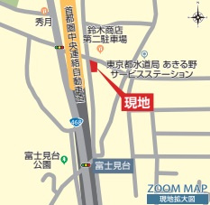 あきる野市下代継　新築　1号棟／全1棟の地図