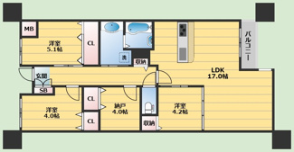 【間取り】 | GRAND　STEADY桜の町