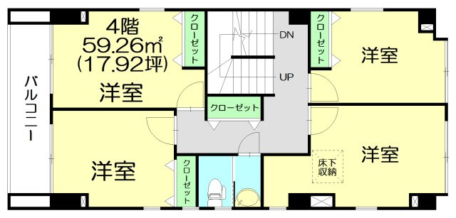 藤沢萬福ビル新館の間取り|4F