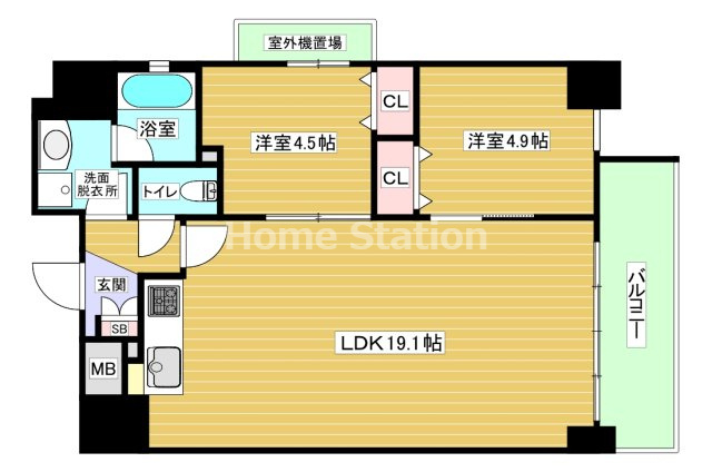 【間取り】 | エルベコート梅田ウエスト