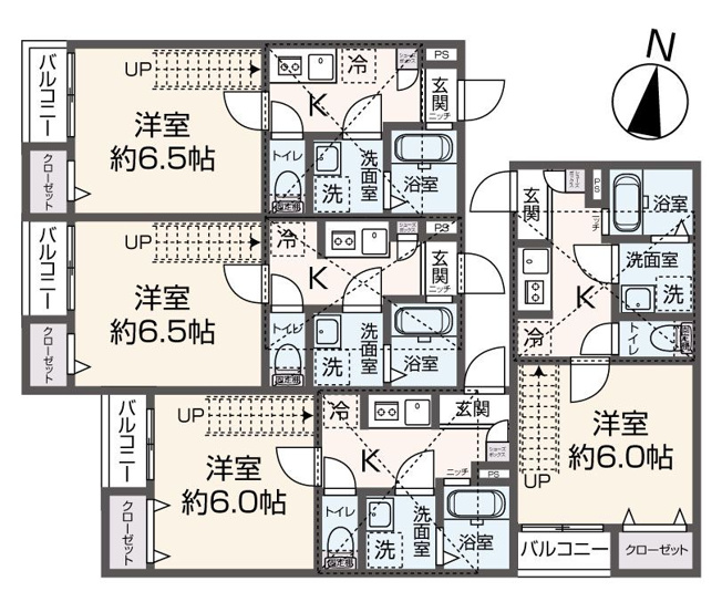 【間取り】 | Calm藤崎 | 現況優先。