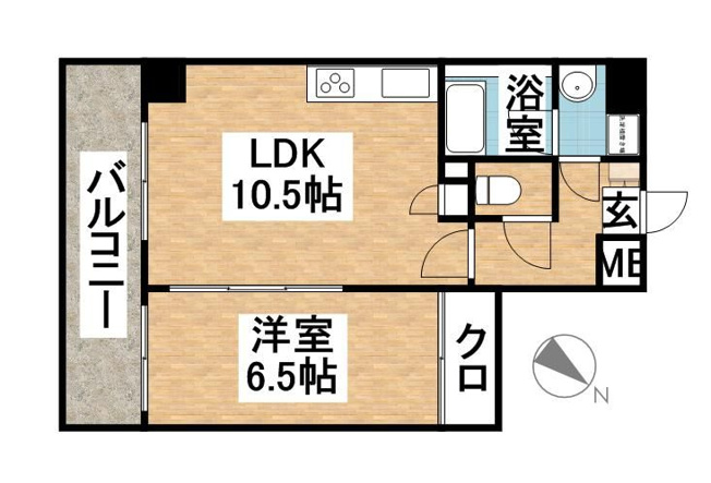 【間取り】 | メゾンドイネヤス | 現況優先。