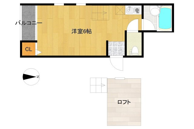 【間取り】 | シャイナハイム | 現況優先。