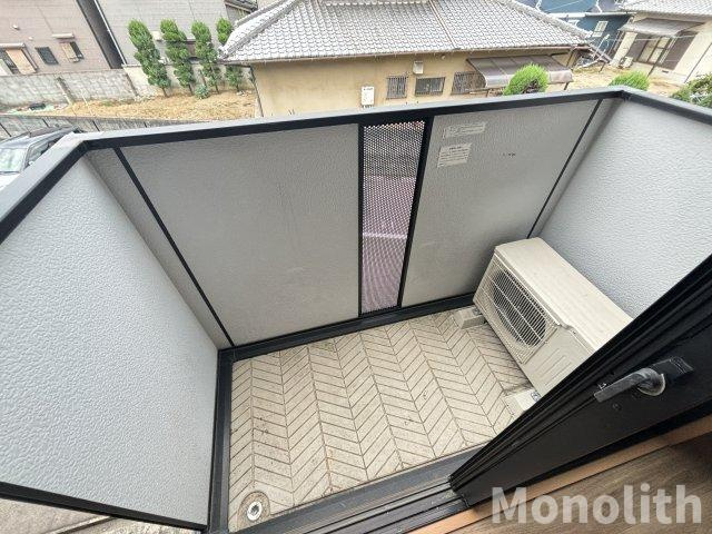 セジュール藤井B棟のバルコニー