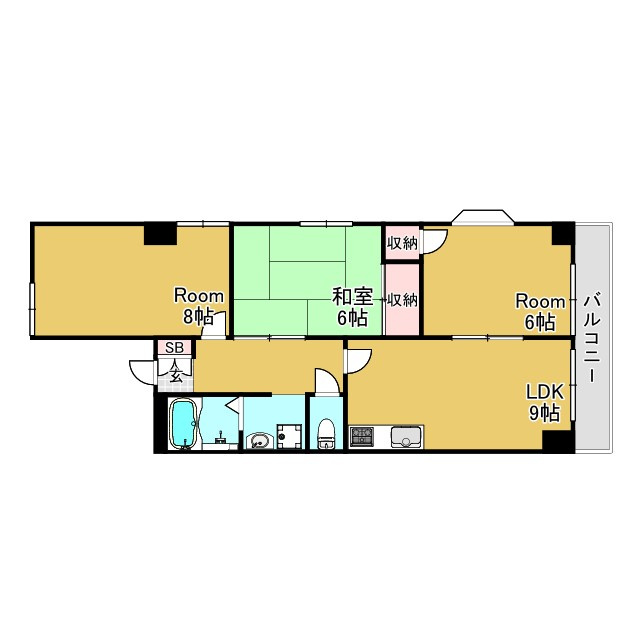 ドゥエル須磨浦の間取り