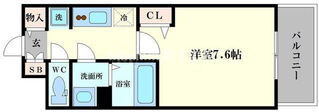 プレサンス難波フィールドの間取り