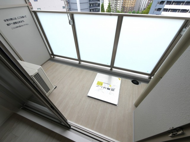 大阪市北区豊崎６丁目の賃貸マンションのバルコニー