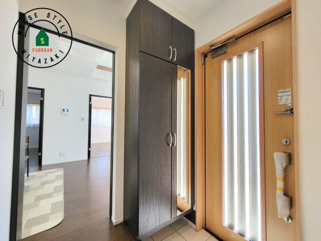 都城市一万城町モデル（1号棟）の防犯設備|二重ロックでしっかり防犯対策ができます。