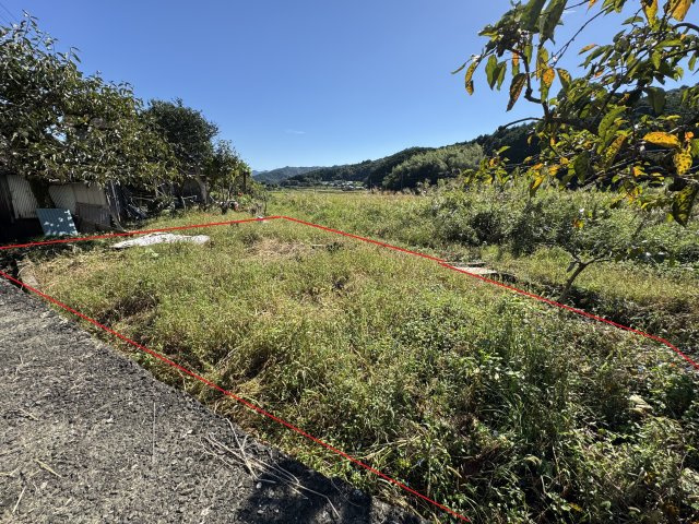 高岡郡佐川町加茂の外観|赤枠部分が、敷地の西側・地番1522番の畑（約40坪）になります。