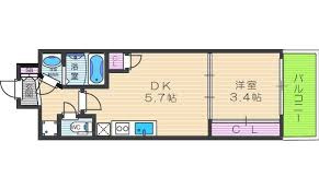 【間取り】 | ラシュレエグゼ夕陽丘