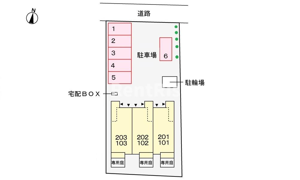 エテルノ　フィオーレの区画図