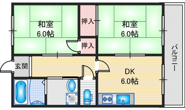 ウェリッジマンションの間取り