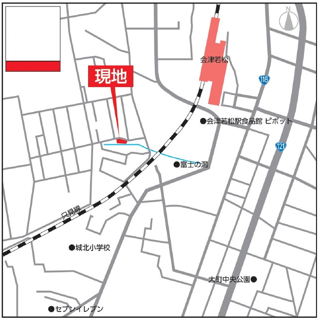 会津若松市石堂町　GAFARE　全2棟の地図