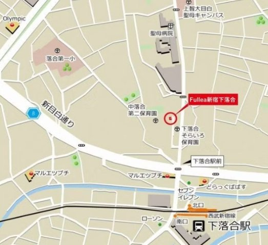 【地図】AZ Smart 目白御留山  