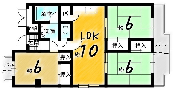 向島ニュータウン第三街区B棟