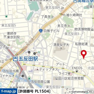 【地図】 | 菱和パレス品川島津山