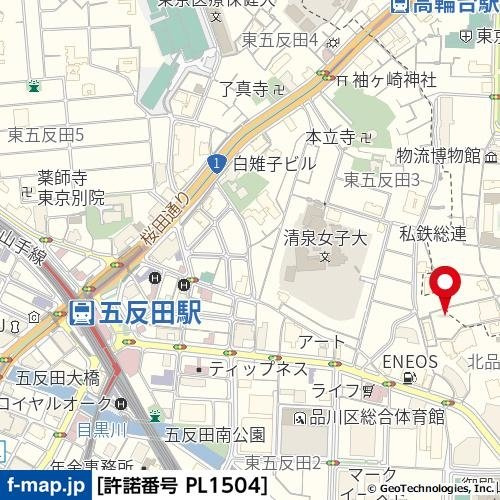 【地図】 | 菱和パレス品川島津山