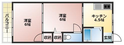 コーポ愛宕の間取り