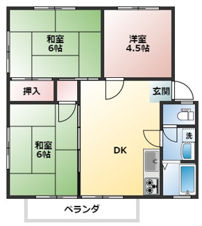【間取り】 | ベルセゾン新崎