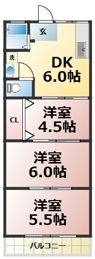 【間取り】 | コーポ高砂