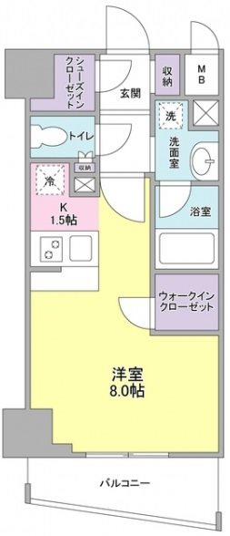 プレディアスタイル横濱沢渡の間取り