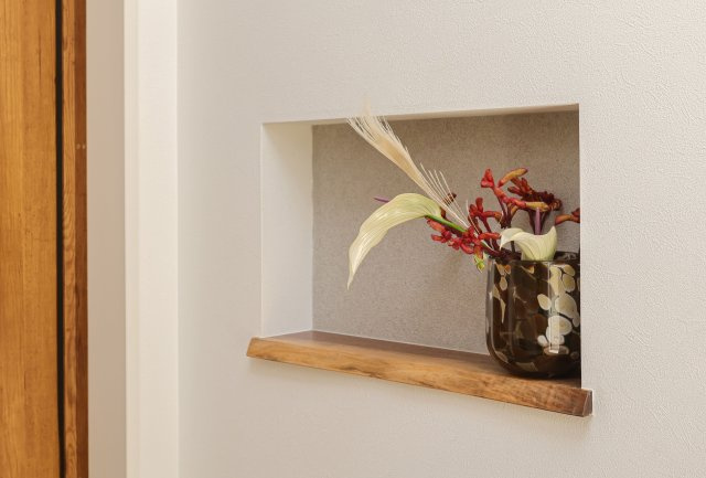 COLORSグリーンヒル　守山市赤野井町2区画のその他|～施工事例～　天然木ニッチ♪