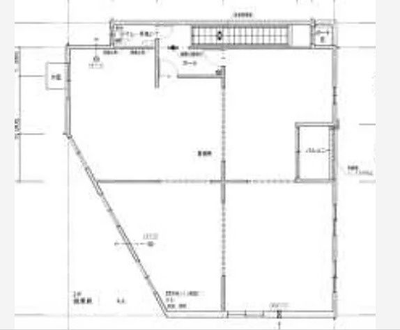 大津市松山町の店舗事務所の間取り