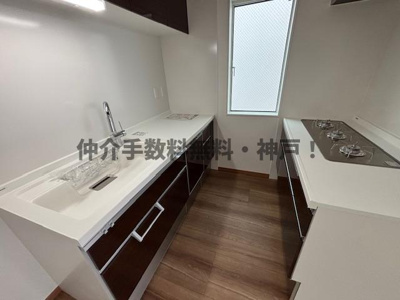 【キッチン】 | 神戸市長田区松野通3丁目　新築戸建6号地　仲介手数料無料！ | キッチンです