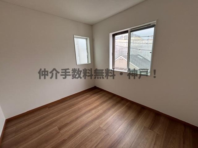 【洋室】 | 神戸市長田区松野通3丁目　新築戸建6号地　仲介手数料無料！ | 使い勝手のいい洋室です