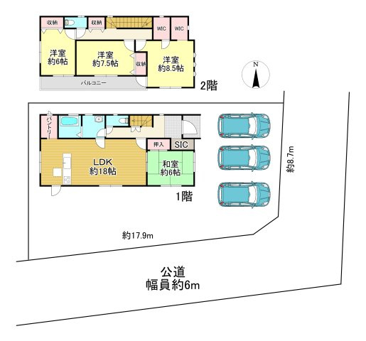 ‐三丁目不動産-　寄居町赤浜の間取り