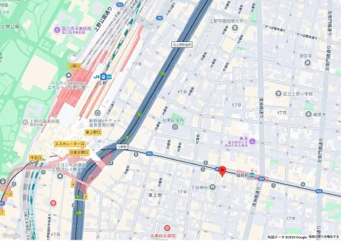 メトロシティ上野稲荷町の地図