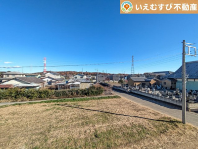 【展望】 | Cradle garden　美里町古郡第2 | 高い建物が無く開放感のある展望
バルコニーからの展望も開けていて閑静な住宅地が望めます。日当りも良いですね♪