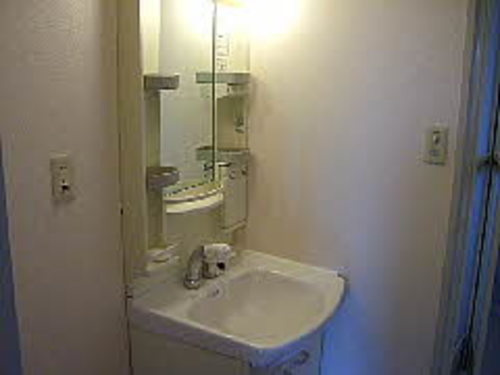 ロージーコートの洗面所|脱衣スペースもあります