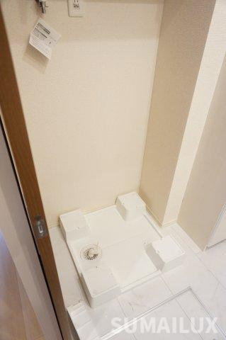 合志市須屋のアパートの洗面所