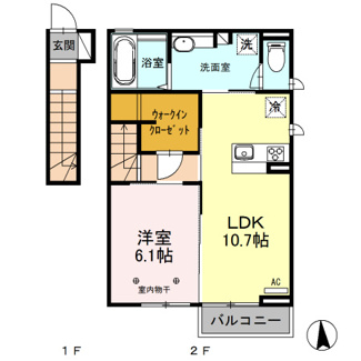 【間取り】 | クレインⅢ