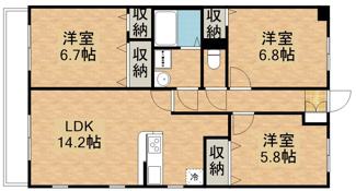 【間取り】 | 八幡山公園ザ・レジデンスB
