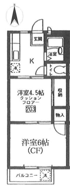 メゾンドシェリー保谷(メゾンドシェリーホウヤ)の間取り