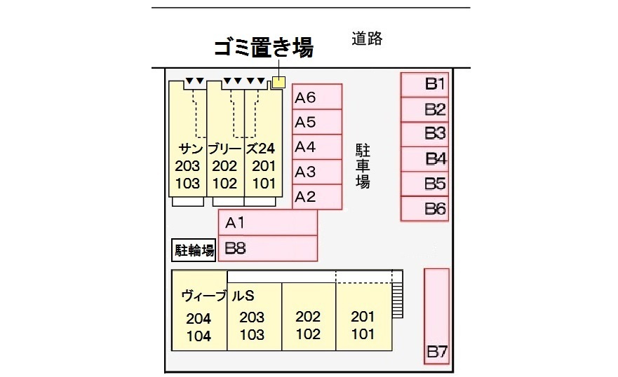 ヴィーブル Sの駐車場